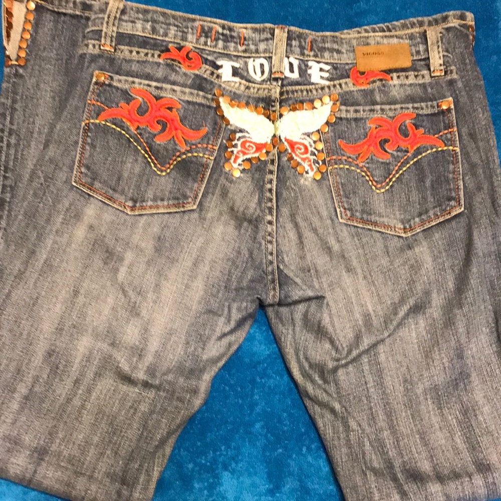 Jeans Love embroidered